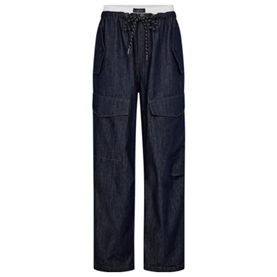Haute L'Amitié Denim Cargo Pull On Bukser, Dark Denim
